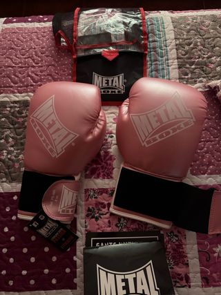 Guantes de boxeo METAL BOXE rosa