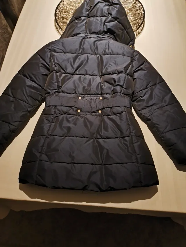 Abrigo plumas azul Talla 9-10