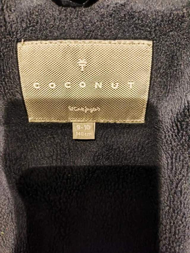 Abrigo plumas azul Talla 9-10