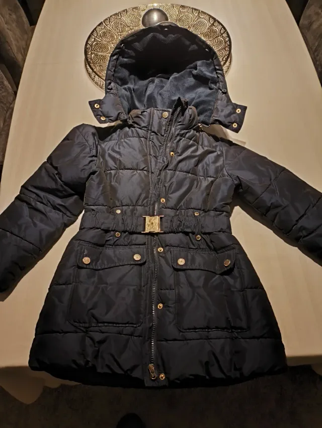 Abrigo plumas azul Talla 9-10