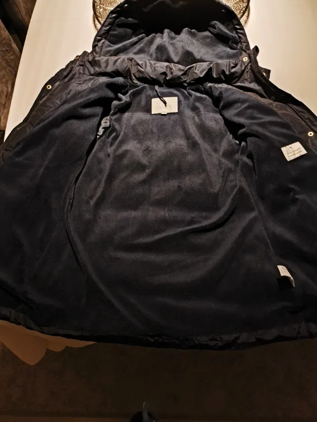 Abrigo plumas azul Talla 9-10