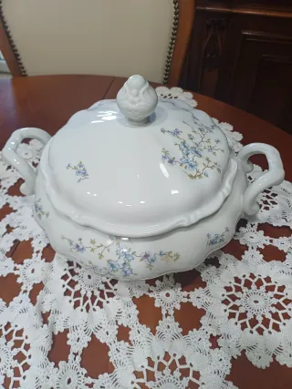 Zuppiera Bavaria in porcellana