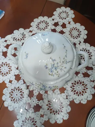 Zuppiera Bavaria in porcellana