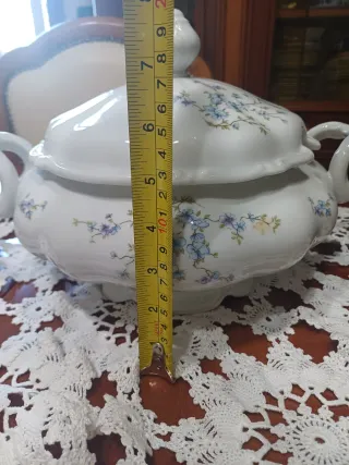 Zuppiera Bavaria in porcellana