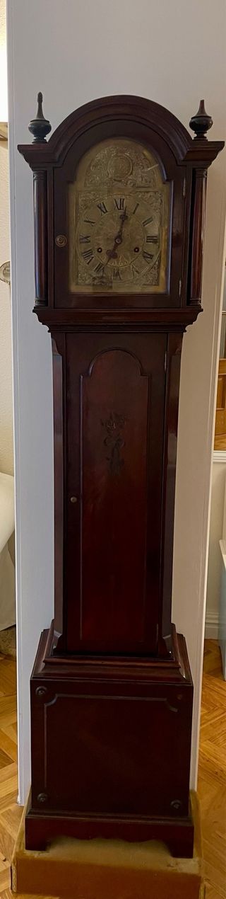 Reloj de pie madera TEMPUS FUGIT.