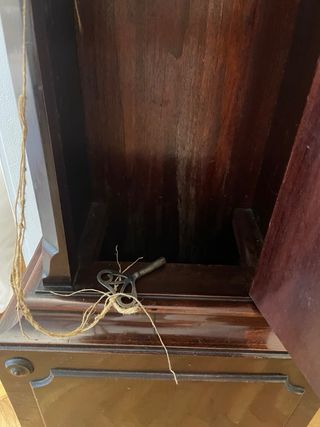 Reloj de pie madera TEMPUS FUGIT.