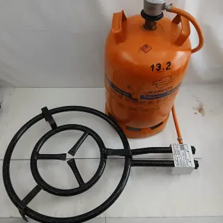Quemador grande + bombona + conector
