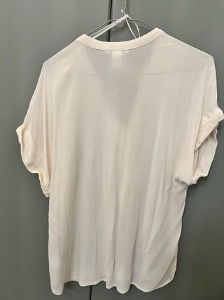 Camisa beige oversize H&M Talla 34