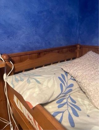 Literas de madera 90cm con colchones