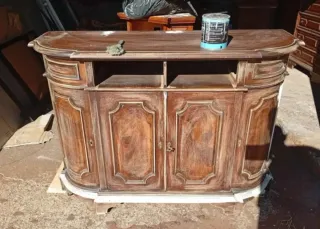 Mobiletto da sala restaurato in stile Shabby Chic