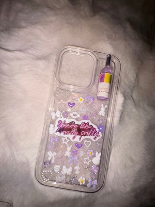 Cover personalizzata con charms iphone 16pro