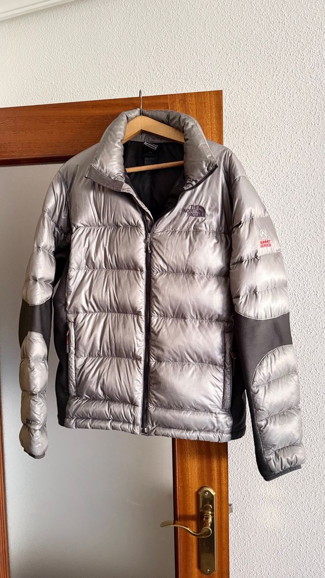 The North Face Abrigo Plumas Plata Negro