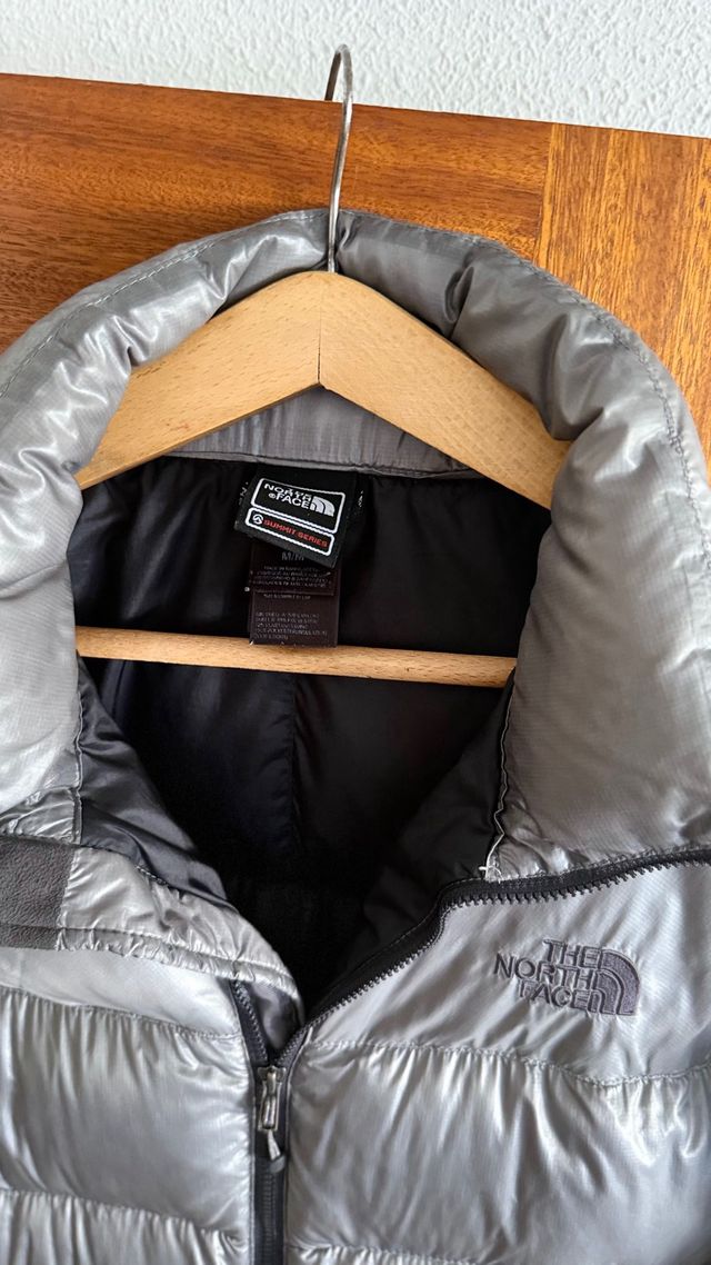 The North Face Abrigo Plumas Plata Negro