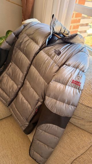 The North Face Abrigo Plumas Plata Negro