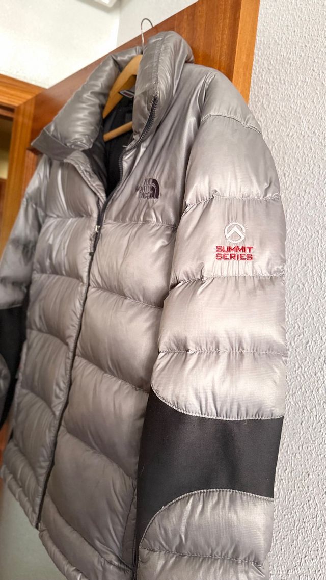 The North Face Abrigo Plumas Plata Negro