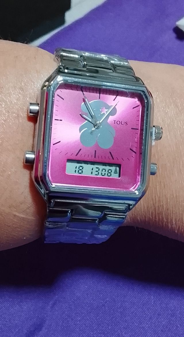 Reloj Fucsia Oso