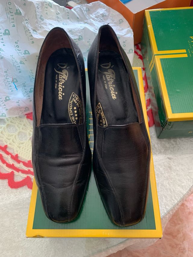 Zapatos tacón. Talla 39 Negros