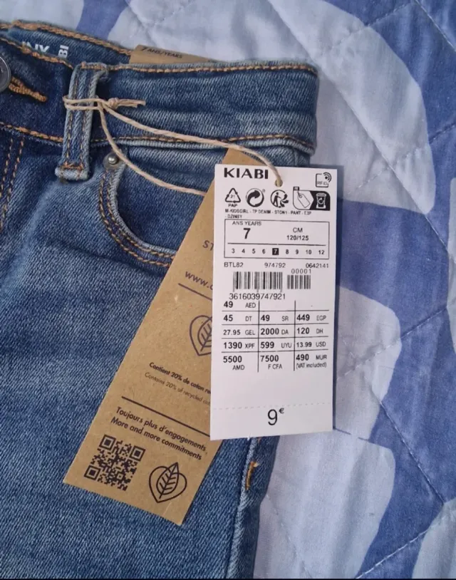 Pantalón vaquero niña skinny