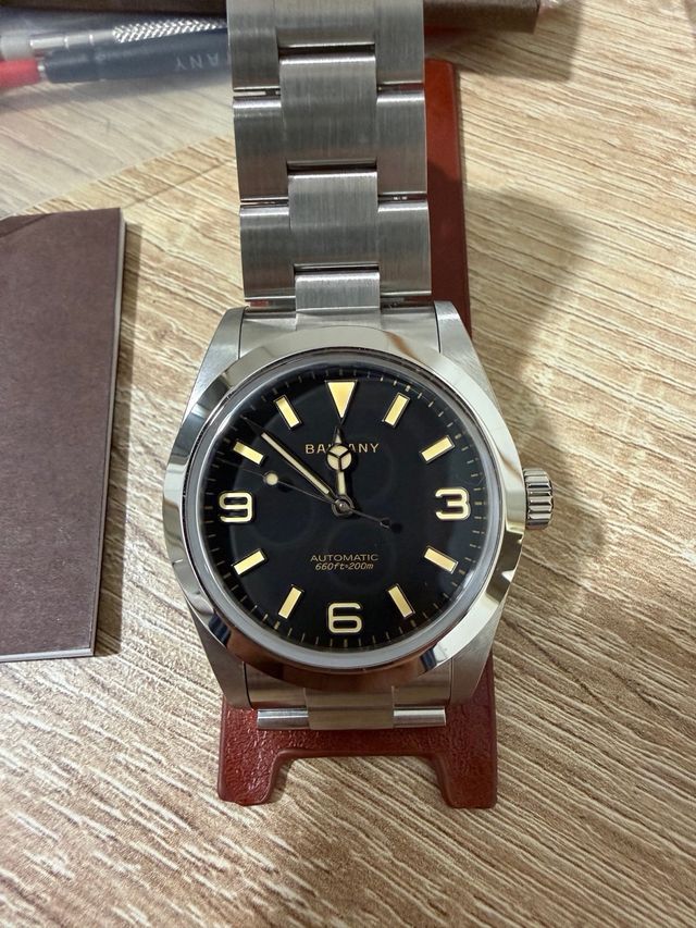 Baltany Explorer negro 36mm NH38 Automático