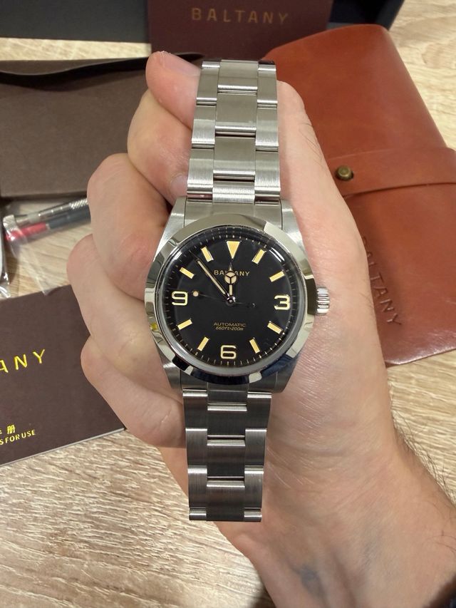 Baltany Explorer negro 36mm NH38 Automático