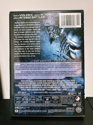 AVP: Alien vs Predator Ed. Unrated DVD. Región 1