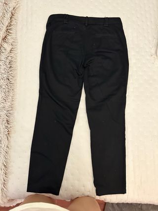 Pantalón Mango Negro Entallado