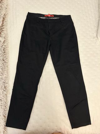 Pantalón Mango Negro Entallado