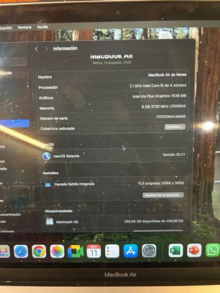 MacBook Air 13” Plata/Gris Espacial