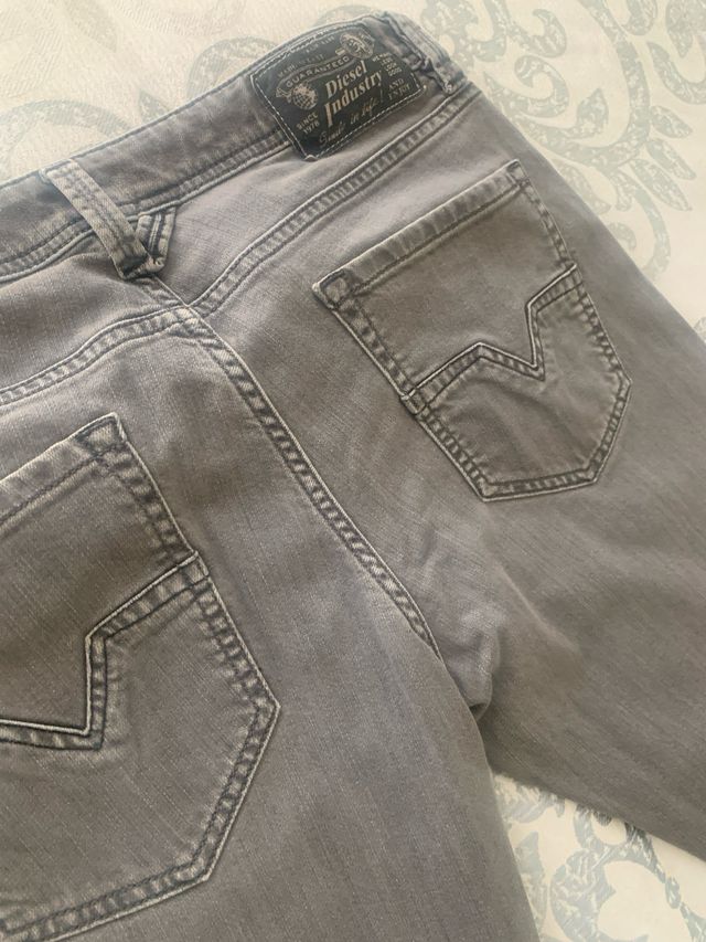 Pantalón Vaquero Diesel Larkee Gris Talla 32x32