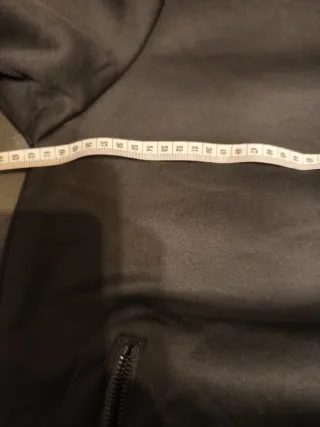 Sudadera negra con cremallera y capucha XXXL