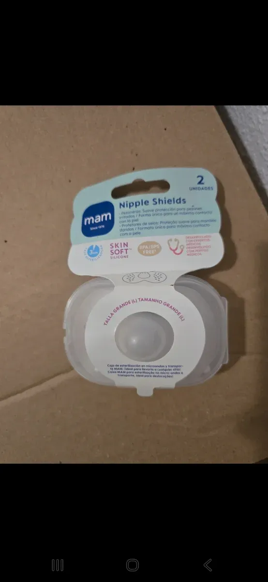 MAM Pezoneras Silicona SkinSoft Talla G (2 uds)