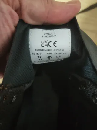 Botas de seguridad negras talla 42