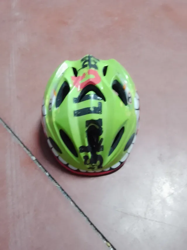 Casco bici infantil verde