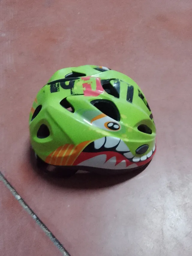 Casco bici infantil verde