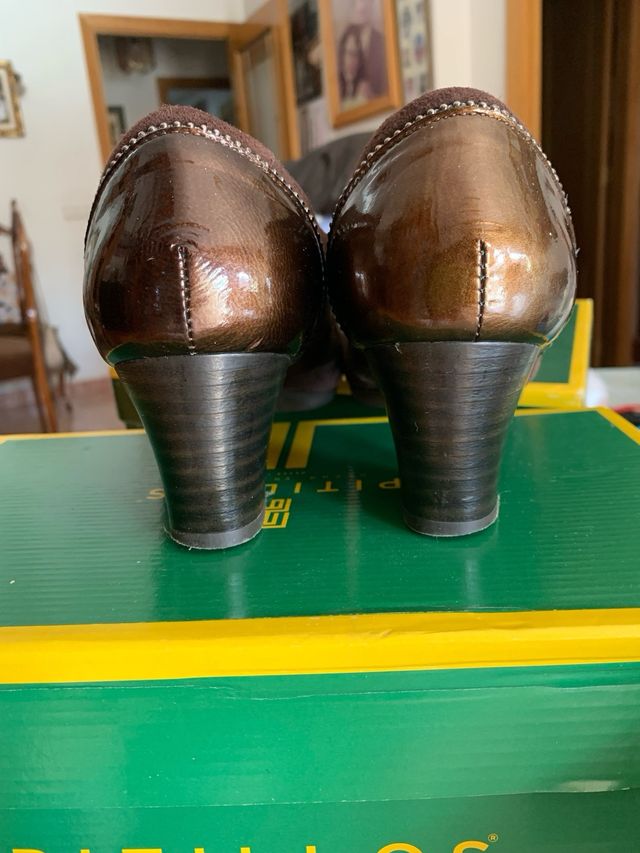 Zapatos Pitillos Talla 39 Marrones