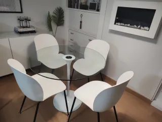 4 Sillas Diseño Policarbonato Transparentes