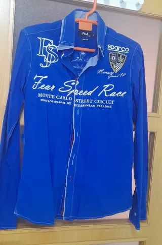 Camisa F&J Hombre Talla M Azul