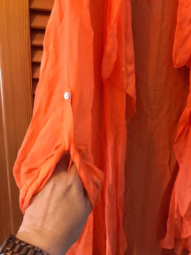 Camisola de playa naranja