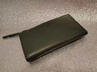 Billetero BIBA mujer piel natural verde oscuro