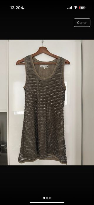 Vestido Zara fiesta lentejuelas talla única