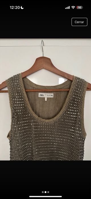 Vestido Zara fiesta lentejuelas talla única