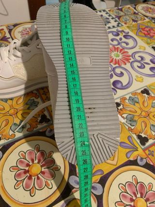 Sneakers bianche glitter N.39