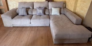 mesa, sillas, mesa café, sofa chaiselongue, mueble