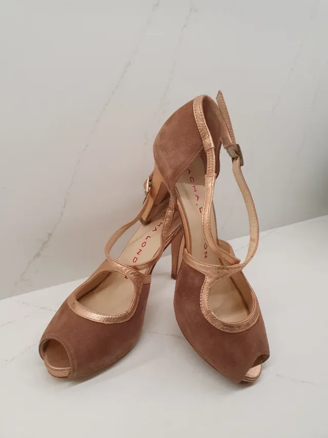 Zapatos tacón fiesta/novia T38 de Sacha London.