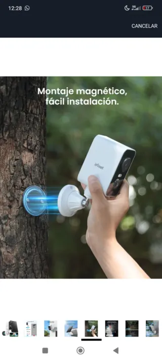 ioGeek Cámara Seguridad 4G LTE Batería Solar