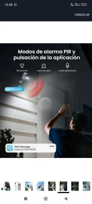 ioGeek Cámara Seguridad 4G LTE Batería Solar