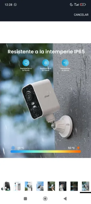 ioGeek Cámara Seguridad 4G LTE Batería Solar