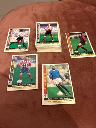Lote 5 cromos fútbol Liga Española