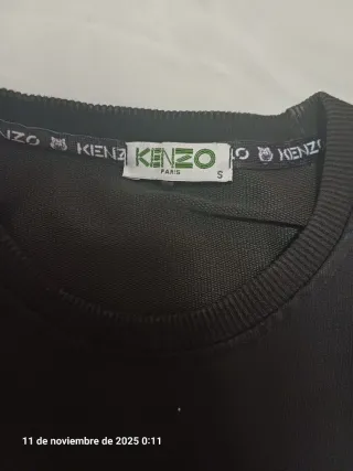Sudadera Kenzo Negra con Diseño Tigre