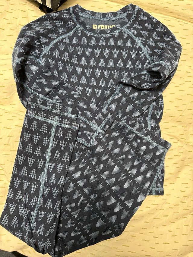 Reima Ropa Térmica Azul Estampada